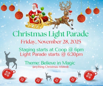 santa with rudolph pulling his sleigh